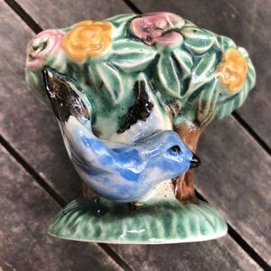 🐦 Pretty Vintage Bluebird Planter ~ Hand painted